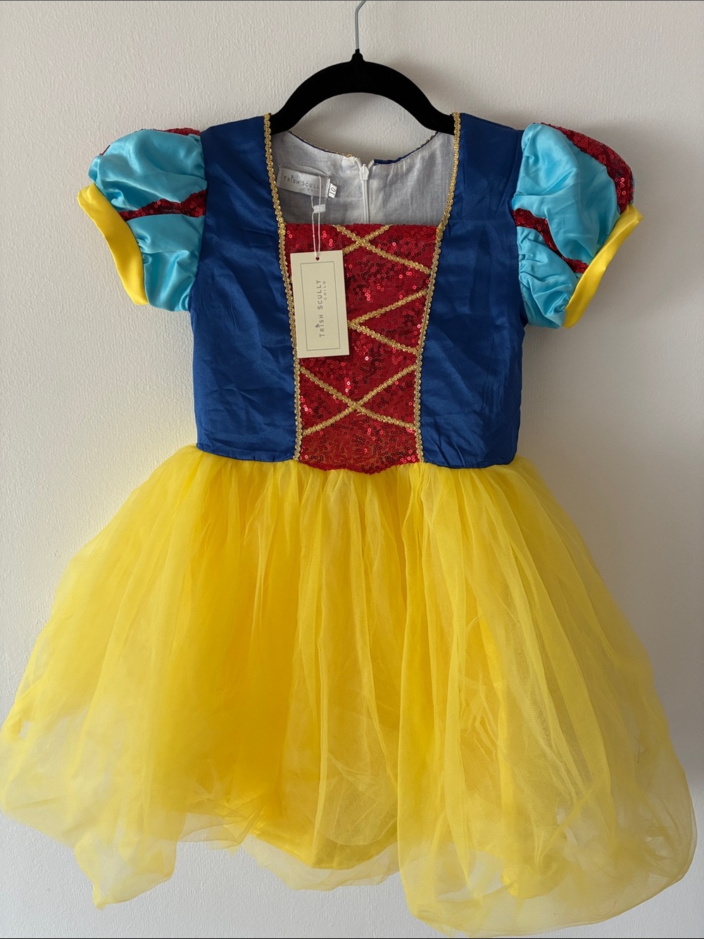 Trish Scullu Classic Princess Yellow & Blue Kids Costume Dress